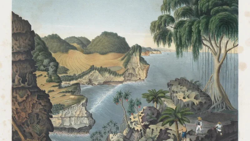 View of the south coast of Java, by Franz Wilhelm Junghuhn